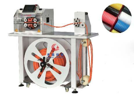 Cutting of ribbons, strips and tubes - High precision corrugated tube cutting machine HC-603