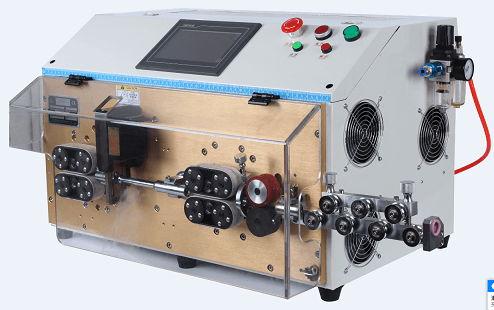 Multicore cable cutting/stripping - Multicore sheath cable cut and strip machine HC-608F3